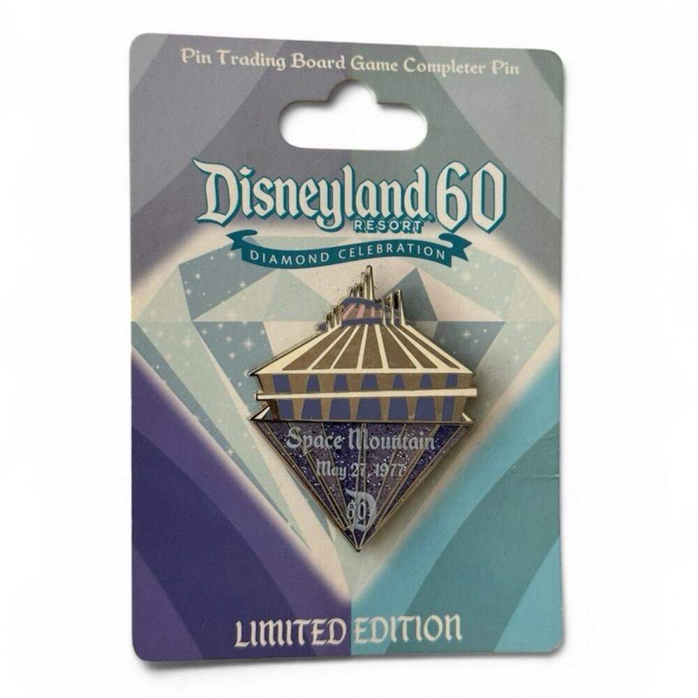 Disneyland Resort 60th Celebration Board Game Space Mountain Pin LE